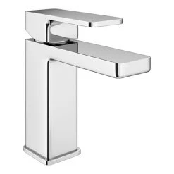 EcoDelux Square Water Saving Mono Basin Mixer Tap with Waste