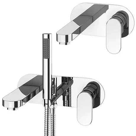 Elite Wall Mounted Tap Package (Bath + Basin Tap) 1 Elite Wall Mounted Tap Package (Bath + Basin Tap)