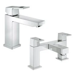 Grohe Eurocube Tap Package (Bath + Basin Tap)