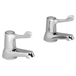 Franke Optima Adriatic F1329 Basin Taps with 3" Levers