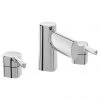 Bristan Flute 3 Hole Basin Mixer with Clicker Waste