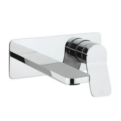Crosswater Glide II Chrome Wall Mounted 2 Hole Set Basin Mixer - GD121WNC