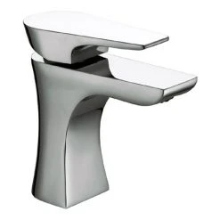 Bristan - Hourglass Contemporary Basin Mixer w/ Clicker Waste - Chrome - HOU-BAS-C