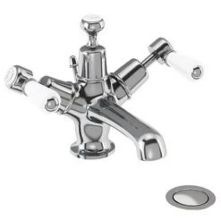 Burlington Kensington - Chrome Basin Mixer Tap with Pop Up Waste - KE4