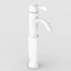 Lancaster Traditional Matt White Tall Mono Basin Mixer Tap