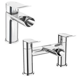 Luna Waterfall Tap Package (Bath + Basin Tap)