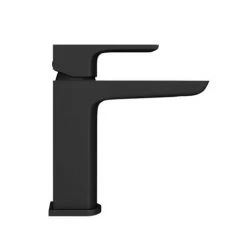 Mileto Modern Matt Black Basin Tap -Basin Taps Shop M05BLK d3n 460