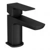 Mileto Matt Black Cloakroom Mini Basin Mixer Tap