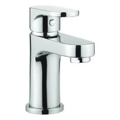 Crosswater - Style Mini Monobloc Basin Mixer with Click Clack Waste - MBST114P+