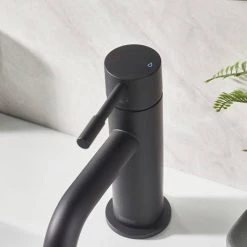 Bristan Mila Black Mono Basin Mixer with Clicker Waste 7 Bristan Mila Black Mono Basin Mixer with Clicker Waste -Basin Taps Shop MI BAS BLK D1 460