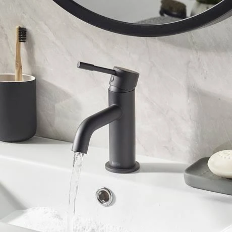Bristan Mila Black Mono Basin Mixer with Clicker Waste 4 Bristan Mila Black Mono Basin Mixer with Clicker Waste - Image 4