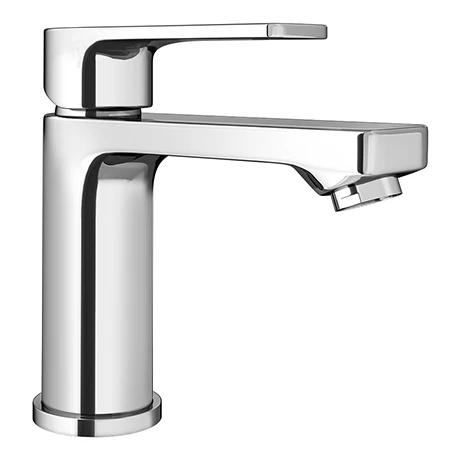 Monza Round Modern Basin Mixer Tap + Waste 1 Monza Round Modern Basin Mixer Tap + Waste