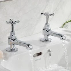Bristan 1901 Basin Taps - Chrome -Basin Taps Shop N 12 C CD D2 460