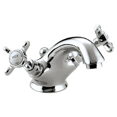 Bristan 1901 Traditional Basin Mixer Tap inc. Pop-up Waste - Chrome - N-BAS-C-CD 1 Bristan 1901 Traditional Basin Mixer Tap inc. Pop-up Waste - Chrome - N-BAS-C-CD