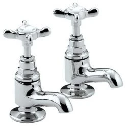 Bristan 1901 Traditional Vanity Basin Taps - Chrome Plated - N-VAN-C-CD