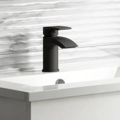 Nexus Matt Black Basin Mixer Tap 10 Nexus Matt Black Basin Mixer Tap -Basin Taps Shop NEX05K d6 460