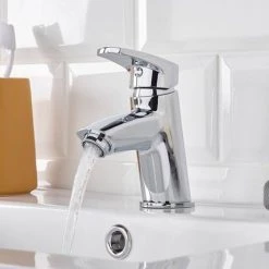 Bristan Orta Basin Mixer with Clicker Waste - Chrome - OR-BAS-C -Basin Taps Shop OR BAS C.ai1 460
