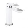 Crosswater Pier Monobloc Basin Mixer - White - PI110DNW