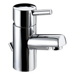 Bristan - Prism Contemporary Basin Mixer with Pop-up Waste - Chrome - PM-BAS-C