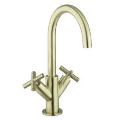 Crosswater MPRO Crosshead Brushed Brass Mono Basin Mixer - PRC110DNF