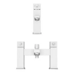 Prime Modern Basin and Bath Shower Mixer Taps Pack - Chrome -Basin Taps Shop PRI001 PRI007 n d5 460