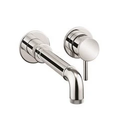 Crosswater MPRO Industrial Wall Mounted 2 Hole Set Basin Mixer - Chrome - PRI120WNC