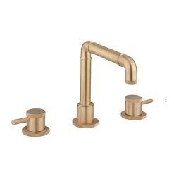 Crosswater MPRO Industrial Deck Mounted 3 Hole Set Basin Mixer - Chrome - PRI135DNUB