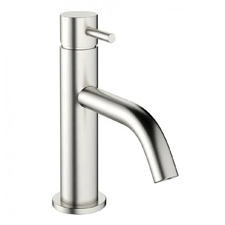 Crosswater MPRO Monobloc Basin Mixer - Brushed Stainless Steel - PRO110DNV 1 Crosswater MPRO Monobloc Basin Mixer - Brushed Stainless Steel - PRO110DNV
