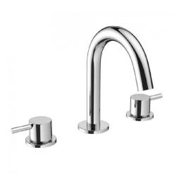 Crosswater MPRO Deck Mounted 3 Hole Set Basin Mixer - Chrome - PRO135DNC