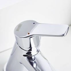 Bristan - Pisa Basin Mixer With Clicker Waste - Chrome - PS2-BAS-C -Basin Taps Shop PS2 BAS C.ai2 460