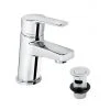 Bristan - Pisa Basin Mixer With Clicker Waste - Chrome - PS2-BAS-C