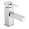 Bristan - Quadrato Basin Mixer w/ Eco-Click & Pop-up Waste - Chrome - QD-EBAS-C