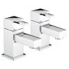 Bristan - Quadrato Basin Taps - Chrome - QD1/2C