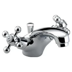 Bristan - Regency Mono Basin Mixer w/ Pop Up Waste - Chrome Plated - R-BAS-C
