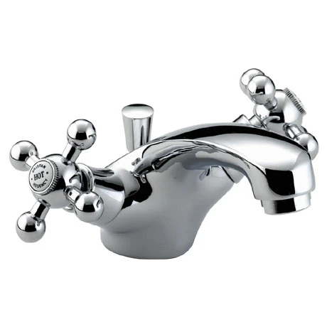 Bristan - Regency Mono Basin Mixer w/ Pop Up Waste - Chrome Plated - R-BAS-C 1 Bristan - Regency Mono Basin Mixer w/ Pop Up Waste - Chrome Plated - R-BAS-C