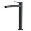 RAK - Petit Round Tall Basin Mixer Tap Matt Black - RAKPER3003B