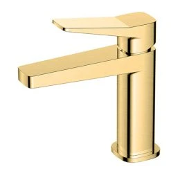 RAK - Petit Square Standard Basin Mixer Brushed Gold - RAKPES3001G