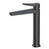 RAK Petit Square Tall Basin Mixer Tap Matt Black - RAKPES3003B