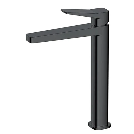 RAK Petit Square Tall Basin Mixer Tap Matt Black - RAKPES3003B 1 RAK Petit Square Tall Basin Mixer Tap Matt Black - RAKPES3003B