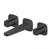 RAK Petit Square Wall Mounted (3TH) Basin Mixer Matt Black - RAKPES3010B