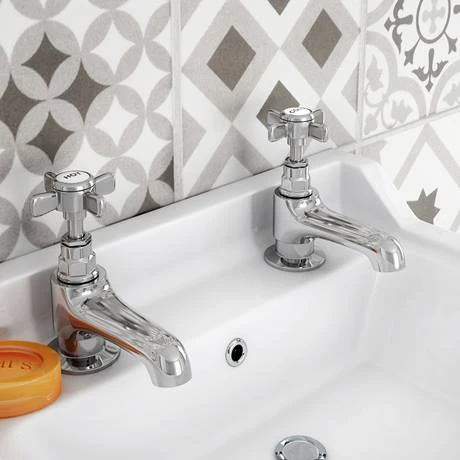 Regent Traditional Basin and Bath Taps - Chrome 2 Regent Traditional Basin and Bath Taps - Chrome - Image 2