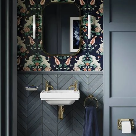 Burlington Riviera Art Deco Gold Basin Pillar Taps 4 Burlington Riviera Art Deco Gold Basin Pillar Taps - Image 4