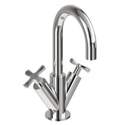 Burlington Riviera Art Deco Chrome Mono Basin Mixer