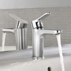 Roca L20 Chrome Basin Mixer Tap with Pop-Up Waste - 5A3I09C00 -Basin Taps Shop Roca L20 Chrome Basin mixer with pop up waste 5A3009C00 d2 460