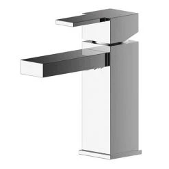 Nuie Sanford Chrome Mono Basin Mixer with Push Button Waste - SAN305