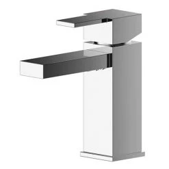 Nuie Sanford Chrome Mini Mono Basin Mixer with Push Button Waste - SAN315