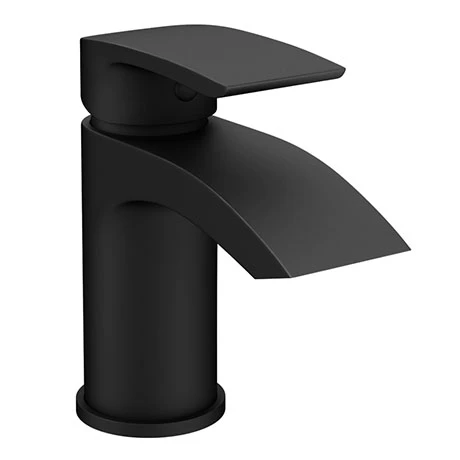 Nexus Matt Black Basin Mixer Tap 1 Nexus Matt Black Basin Mixer Tap