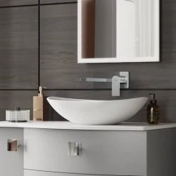 Hudson Reed Sottile Wall Mounted Single Lever Basin Mixer - SOT328 -Basin Taps Shop SOT328 n d2 460