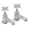 Heritage - Dawlish Bath Pillar Taps - Chrome - TDCC01