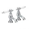 Heritage - Glastonbury Basin Pillar Taps - Chrome - TGRC00